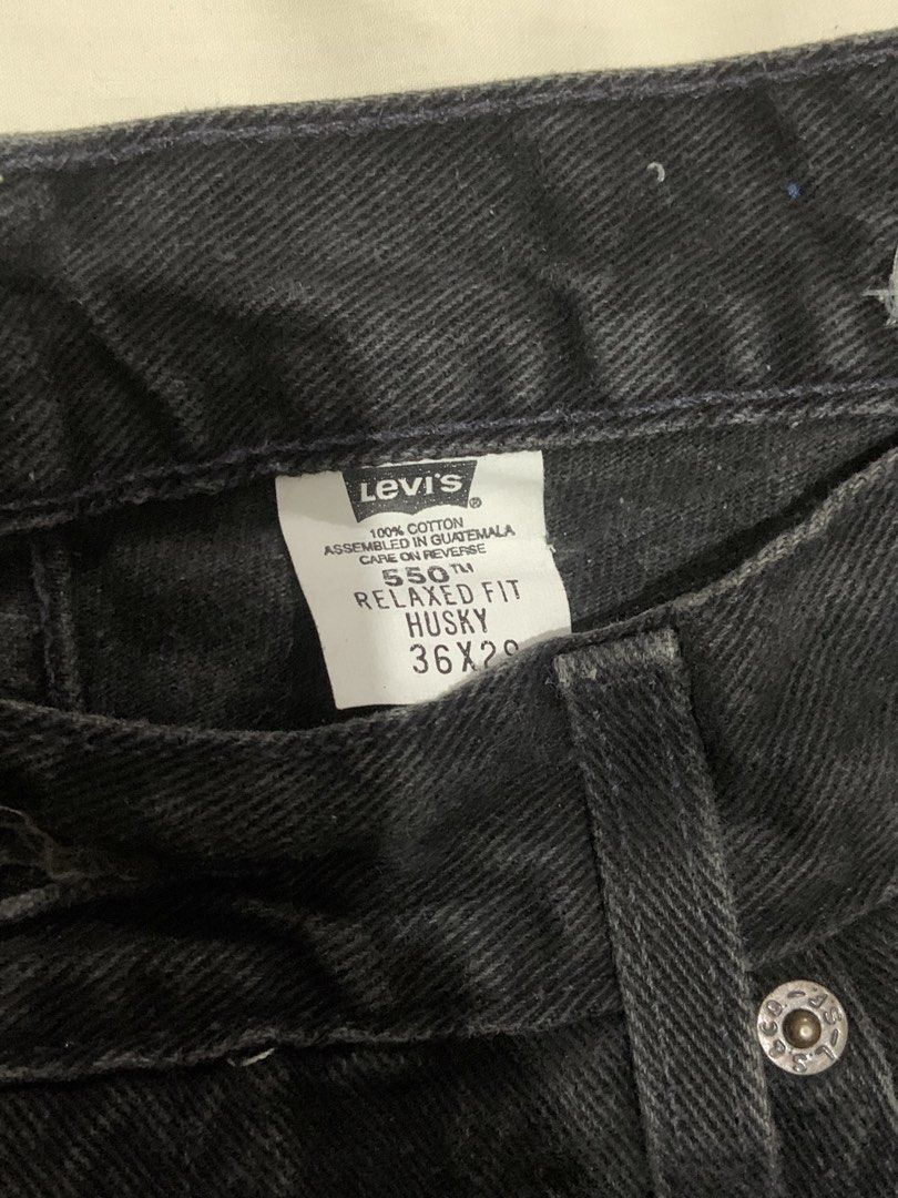 levi's 550 husky relaxed fit (Category: Jeans) located in Quezon City. Submitted by selfhaul (Listing ID 1429266048, Image 2). Description: waist: 74cm hips: 100cm length: 182cm.