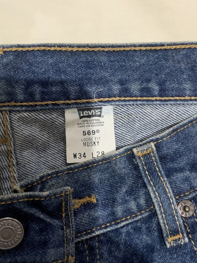 levi's 569 loose fit husky (Category: Jeans) located in Quezon City. Submitted by selfhaul (Listing ID 1429266346, Image 3). Description: waist: 86.5 cm hips: 104cm length: 71cm.
