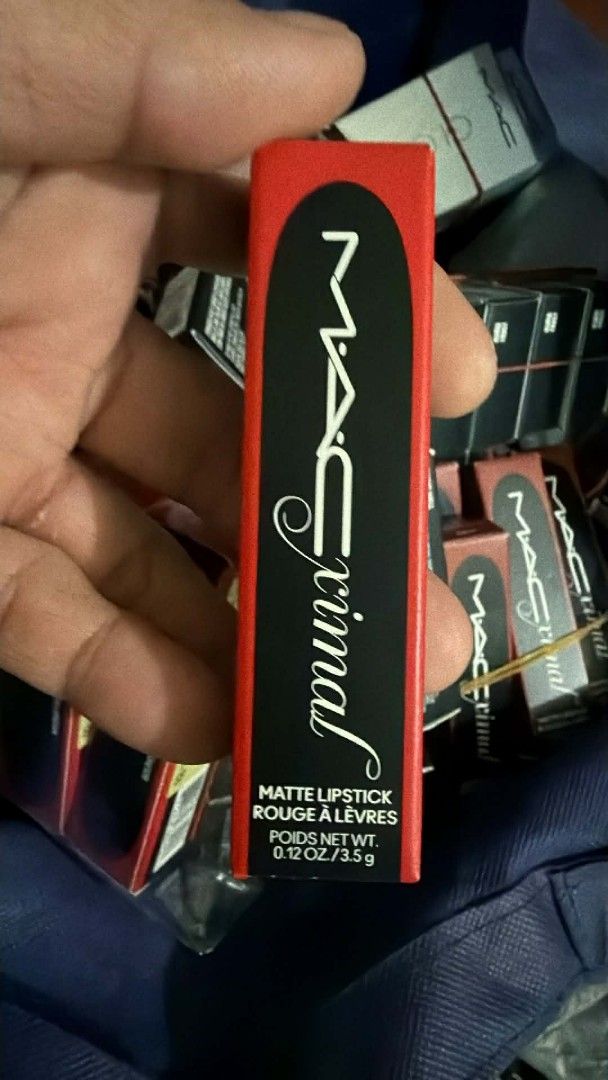 MAC Matte Lipstick - Various Shades (Category: Makeup) located in Pugo. Submitted by abshopfinity (Listing ID 1429218452, Image 2). Description: Authentic MAC lipsticks available in various shades. Includes shades like 607 Lady Danger, 979 Impulsive, 646 Marrakesh, and 666 Sweet Deal. Also available is a Powder Kiss Liquid Lipcolour. All lipsticks are matte finish. Each lipstick is 0.12 oz / 3.5g..