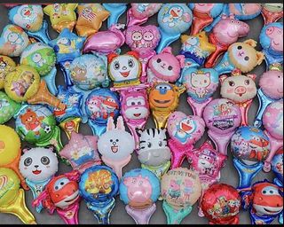 Adorable Party Handheld Foil balloon. Random mixture., Hobbies & Toys ...