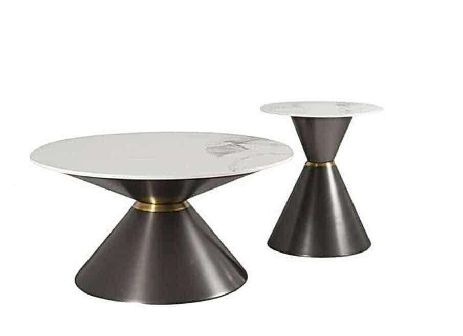 Modern Marble Top Coffee Table Set (Category: Tables & Sets) located in Manila. Submitted by jaliyah_19 (Listing ID 1429199160, Image 1). Description: #39 SINTERED STONE MARBLE TOP CERAMIC NESTING CENTER TABLE SET LIMITED STOCKS Gold, Black, Bronze, Khaki, Gray frame Sets.