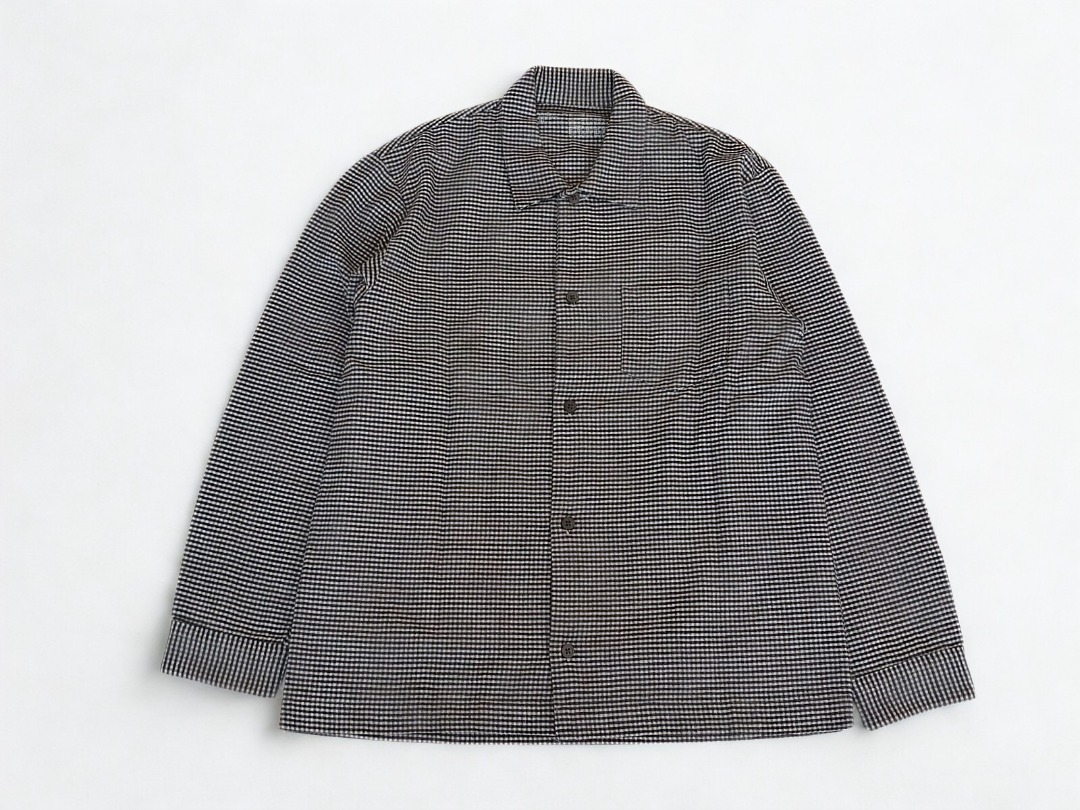 Muji Plaid Tartan Pattern Flannel Shirt, Fesyen Pria, Pakaian , Baju ...