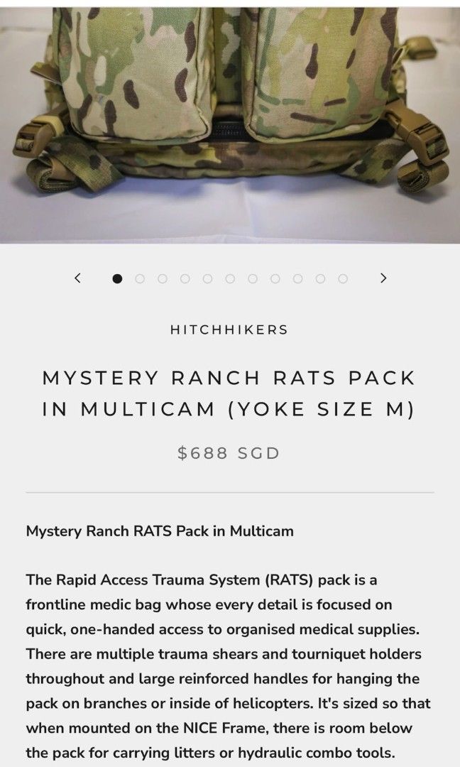 Mystery Ranch Multicam Backpack, Men's Fashion, Bags, Backpacks on ...