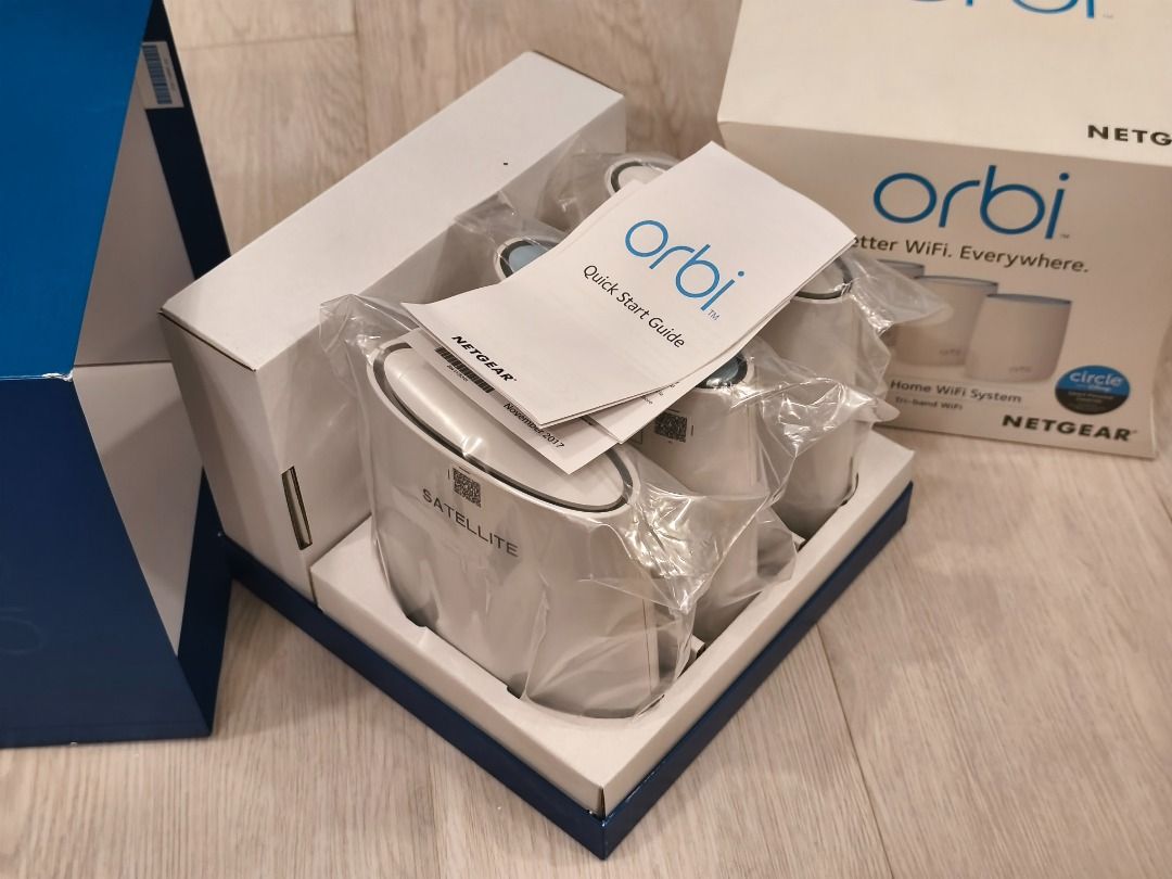 Netgear Orbi RBK23-100UKS RBS20 + 2X RBR20 Whole Home / Office Mesh ...