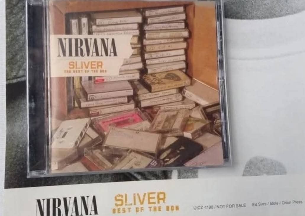 Nirvana Sliver: Best of the Box CD (Category: CDs & DVDs) located in Mangaldan. Submitted by midnightdrug (Listing ID 1429198457, Image 3). Description: Japan Music Store Display Promo Poster...labeled NFS CD - US sourced, opened, never played + SF, poster tube, karton and bubble wraps for packaging.