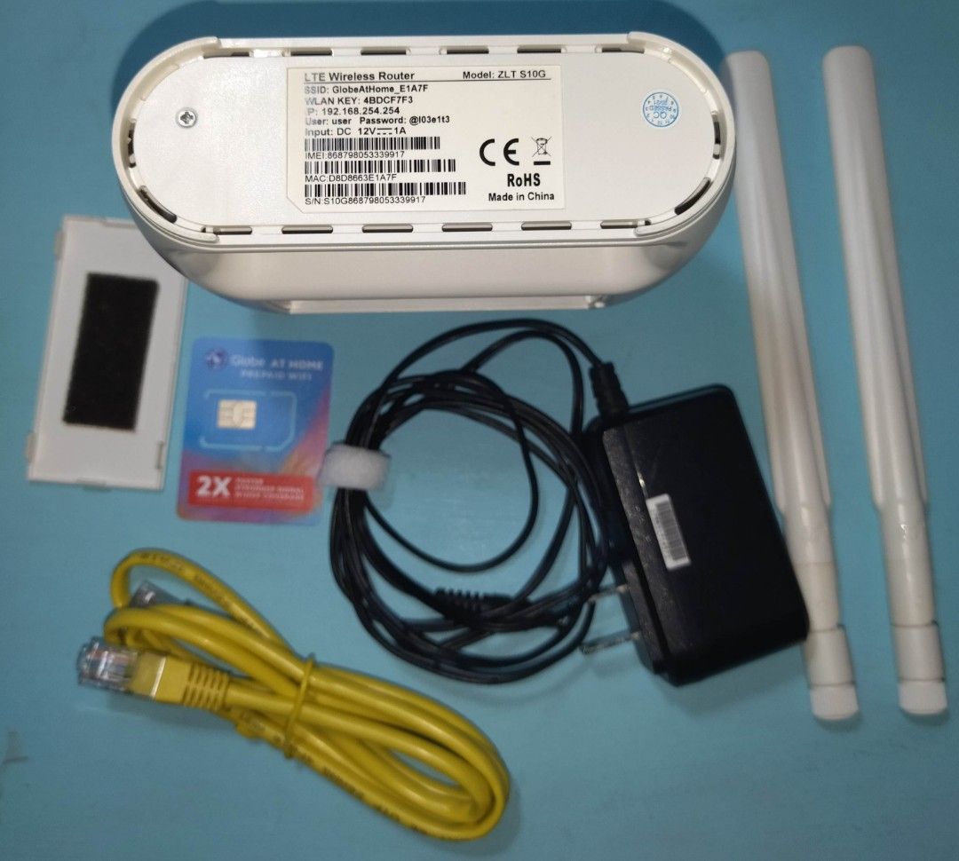 Open Line Globe At Home Prepaid WiFi Router ZLT G102, Computers & Tech ...