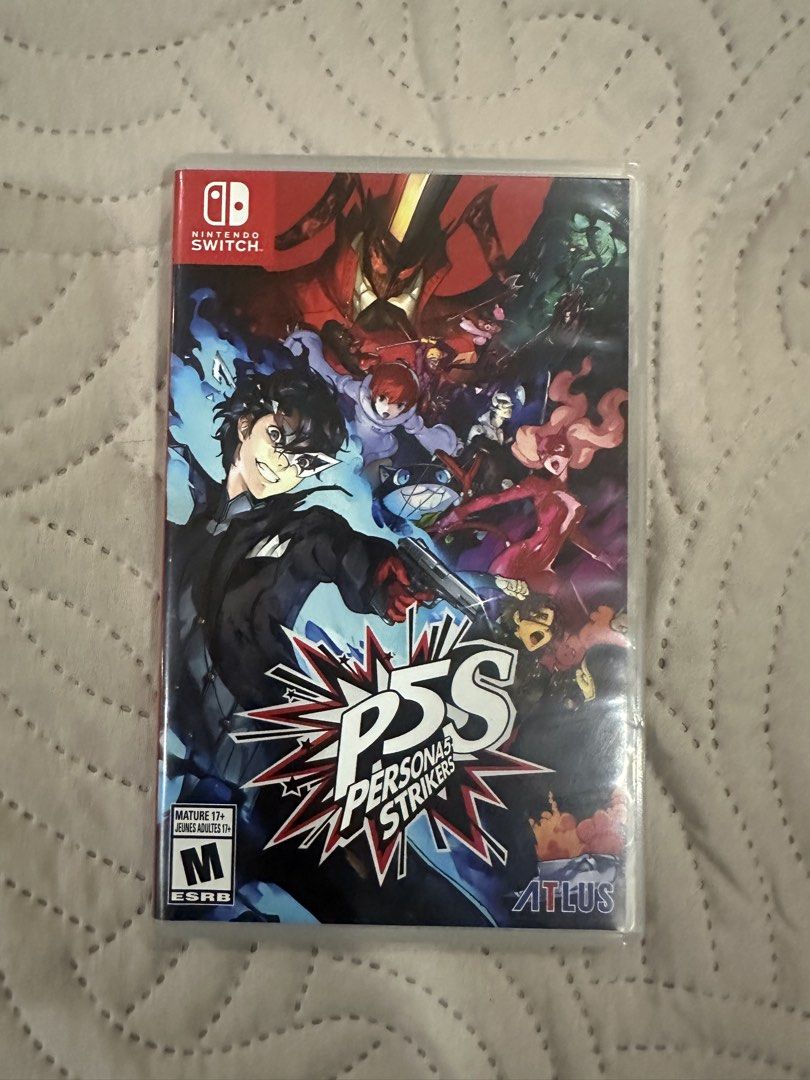 Persona 5 Strikers - Nintendo Switch (Category: Nintendo) located in Angeles City. Submitted by riel_214 (Listing ID 1429279170, Image 1). Description: Secondhand (Used for less than 30 hours) Complete with box and cartridge! Reason for Selling: Clearing up space for my shelf🙏.