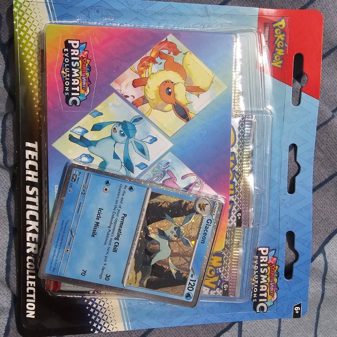 Pokemon Scarlet & Violet Prismatic Evolutions Tech Sticker Collection ...