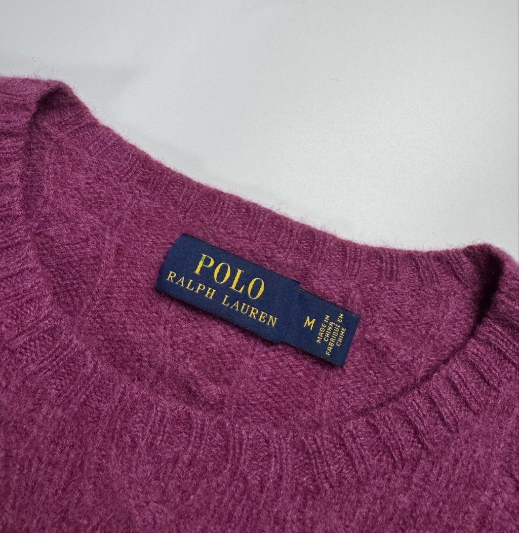 Polo Ralph Lauren - Wool Cable Knit Sweater (Category: Coats, Jackets and Outerwear) located in Caloocan City. Submitted by opulent.finds (Listing ID 1429178493, Image 3). Description: Medium womens Width: 19” Lenght: 24” Prestine condition No flaws.