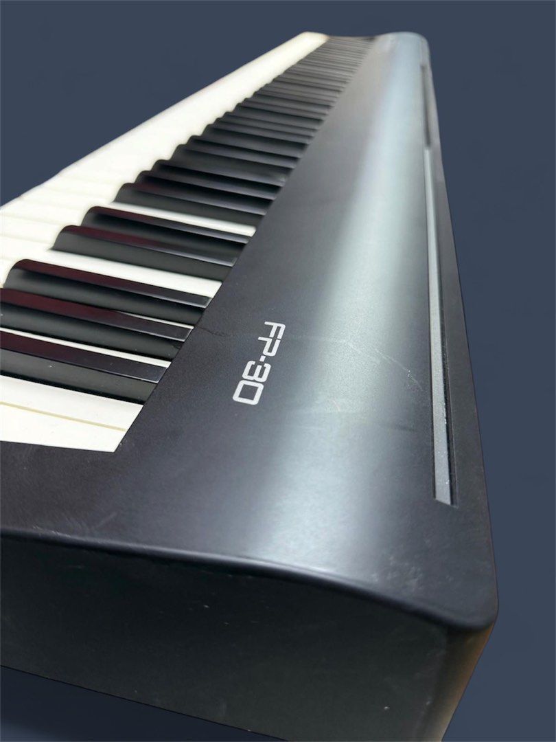 Roland FP 30 Black Color (Category: Musical Instruments) located in Bulacan. Submitted by noadtnse (Listing ID 1429292190, Image 1). Description: SuperNATURAL Sound: Powered by Roland’s SuperNATURAL Piano engine, delivering rich, responsive tones across 35 different onboard sounds. With Bag and Sustain Pedal. 220 V original not converted..