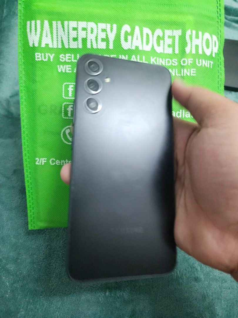 SAMSUNG A34 5G 8/256 (Category: Samsung) located in San Juan City. Submitted by wainefreygadgetshop (Listing ID 1429304980, Image 1). Description: Samsung A34 5G 8/256 ALL GOODS AT WORKING NO REPAIR HISTORY GAMING PHONE PEDE PANG BACK UP PHONE SCREEN TESTED SIGNAL TEST CAMERA SOBRANG LINAW HONEST ISSUE ILALAGAY SA NOTE PARA AWARE KA! NOTE* *SEE POSTED PICTURES HINDI MASYADO MAKINIS Normal na yan sa 2ndhand di naman nakaka apekto sa smooth perform