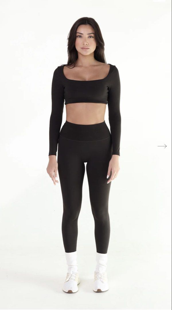 Shape Active CoreLuxe Long Sleeve Top and Leggings Set (Category: Activewear) located in Rizal. Submitted by shop.shy (Listing ID 1429269517, Image 2). Description: - Brand new, never worn - Sold out in website - RFS: Wrong size - Photos grabbed from Shape Active website.