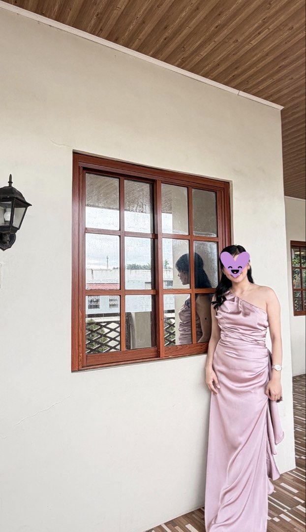 Shein old rose dress (Category: Dresses) located in Quezon City. Submitted by rsllpntlls (Listing ID 1429195114, Image 3). Description: Bust :32-36 inch Waist :27-30 inch Length:57inch Good as New! Once lang nagamit. ☺️.