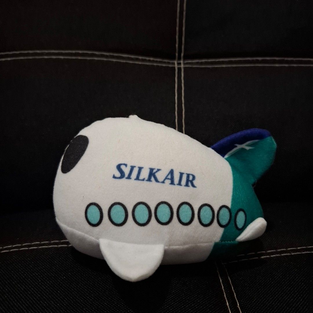 Silkair Airplane Plush Toy (Category: Plushies & Soft Toys) located in Baliuag. Submitted by ahgashop. (Listing ID 1429173010, Image 1). Description: - Official Silk Air Airplane Plush Toy - Like new, no flaws - Can be a bag charm.