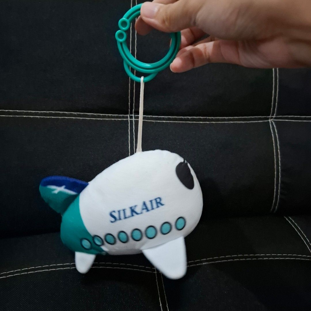 Silkair Airplane Plush Toy (Category: Plushies & Soft Toys) located in Baliuag. Submitted by ahgashop. (Listing ID 1429173010, Image 3). Description: - Official Silk Air Airplane Plush Toy - Like new, no flaws - Can be a bag charm.