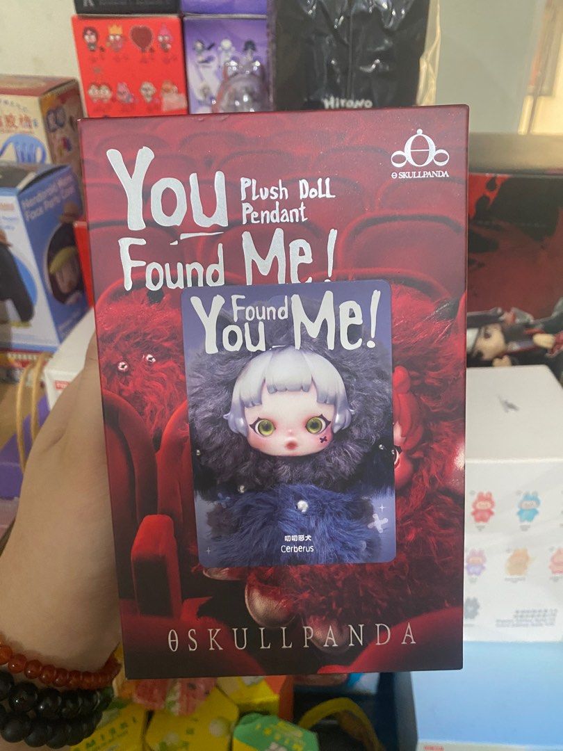 SKULLPANDA You Found Me Plush Pendant (CERBERUS) (Category: Designer & Blind Box Toys) located in Quezon City. Submitted by skiplings (Listing ID 1429245992, Image 2). Description: OPENED BOX AND FOIL to check item condition Never been used.
