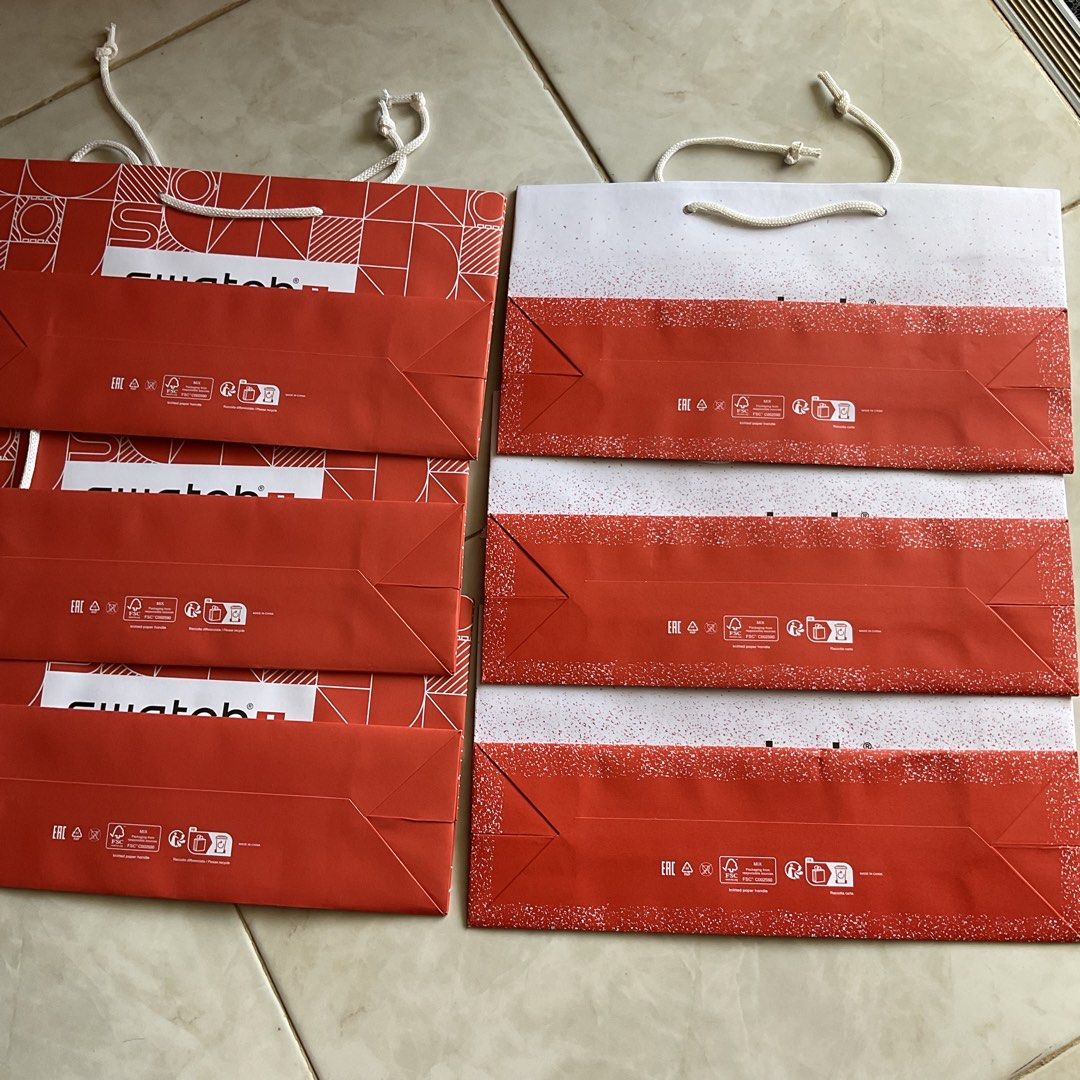 Swatch Paper Bag 2 designs 6 pieces (Category: Looking For) located in Calumpit. Submitted by theannes (Listing ID 1429188224, Image 2). Description: Swatch Paper Bag 2 designs 6 pieces Check photos for measurements Mode of Payment: Gcash and bank transfer No return and no exchange Questions? Send a message .