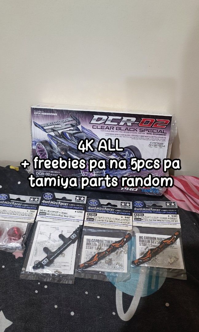 Tamiya mini 4wd kits (Category: Gundam & Model Kits) located in Malabon City. Submitted by raiderfi (Listing ID 1429292134, Image 1). Description: open for meet up and door to door sa bahay nyo w/fee mapag usapan nmn kung mg knu pm lng.