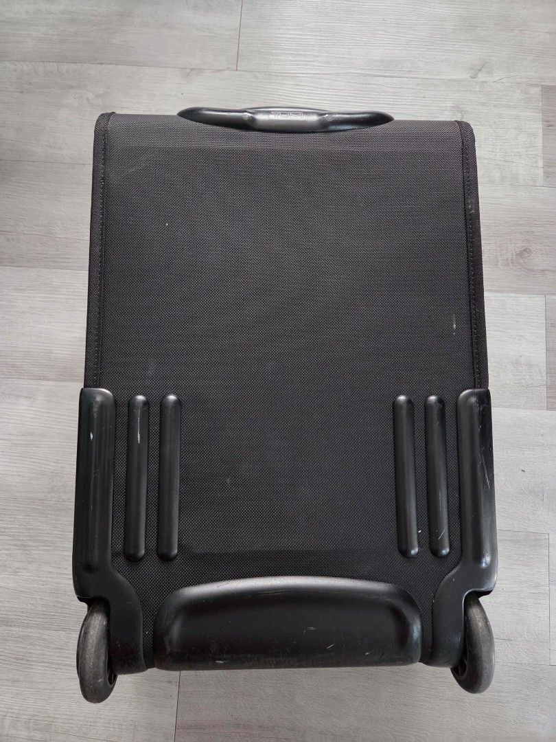 Tumi Alpha 2-Wheel Carry-On Luggage (Category: Luggage) located in Manila. Submitted by tof_reyes (Listing ID 1429181054, Image 3). Description: Material: Durable black ballistic nylon with leather trim..