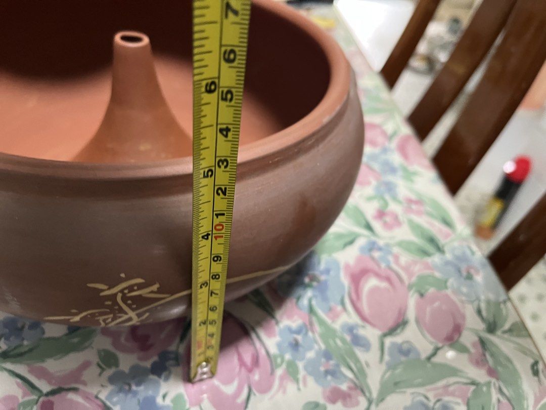 Vintage Brown Ceramic Cooking Pot with Lid497382486662850563