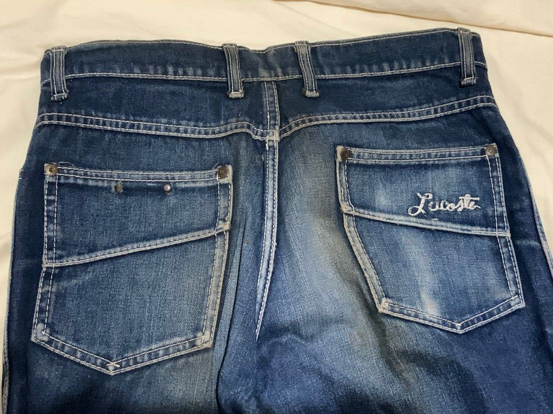 vintage lacoste denim jeans (Category: Jeans) located in Quezon City. Submitted by selfhaul (Listing ID 1429267891, Image 3). Description: waist: 76cm hips: 88cm length: 98cm.