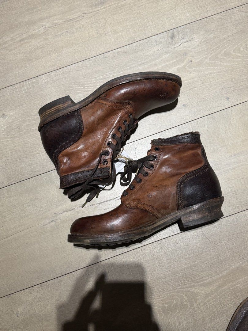 Visvim ICT Lafayette Boots Mud Dye Us9.5 Brigadier （分類：靴）位於 Hong Kong。 由 nagol_soren 提交（商品編號 1429315978，圖片 3）。簡介： 着咗三次 fullset us9.5 (fits Us9) Bought from Tokyo。
