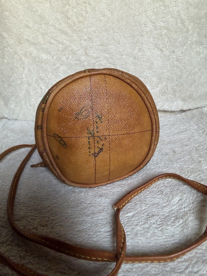 Alviero Martini Geo Map Crossbody Bag (Category: Luxury Bags & Wallets) located in Naga. Submitted by shieshop (Listing ID 1429348373, Image 3). Description: Original Micro bucket bag Alviero Martini Sign of usage Sling needs repair Rare.