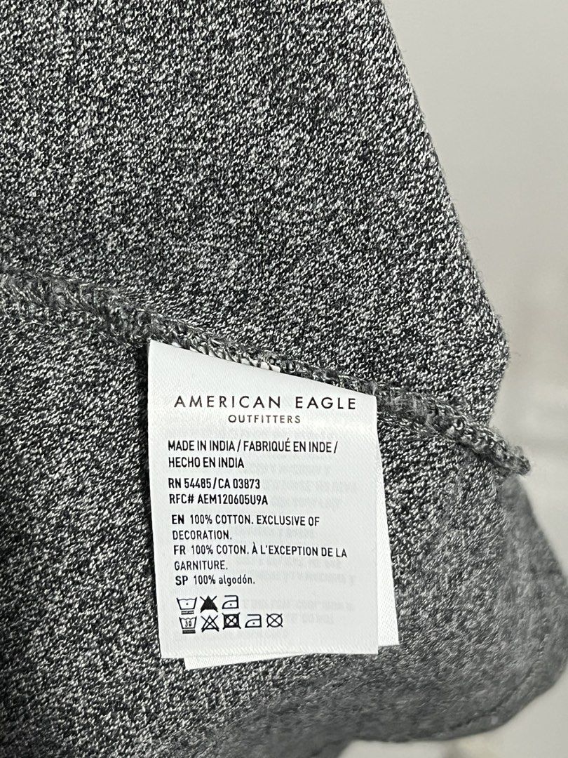 American Eagle Super Soft Polo Shirt XL (Category: Tshirts & Polo Shirts ) located in Manila. Submitted by ohno_shimi (Listing ID 1429455874, Image 3). Description: American Eagle Super Soft polo shirt in gray. Made in India. Features a standard fit and is size XL/TG/EXG. Made of 100% cotton. Has a three-button placket and short sleeves. The shirt has a Real Good tag. Machine washable..