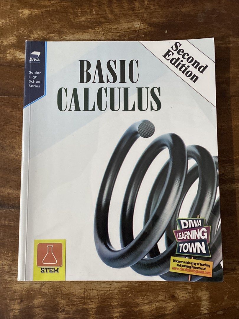 Basic Calculus Second Edition Senior High (2nd Hand - Used School Books) 1st copy (Category: Textbooks) located in Batangas. Submitted by hobbysyo (Listing ID 1429343278, Image 1). Description: Please read before ordering. MOP Gcash or BPI Shipping fee care of the buyer Item Location: Batangas Used school book and in good condition. Wrinkles and creases on some of the books are expected as it is a second hand book and not brand new. You may reque