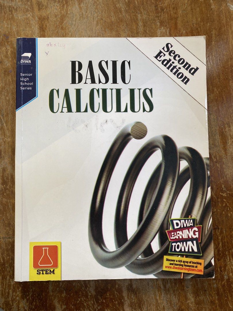 Basic Calculus 2nd Edition Senior High (2nd Hand - Used School Books) 3rd copy (Category: Textbooks) located in Batangas. Submitted by hobbysyo (Listing ID 1429392349, Image 1). Description: Please read before ordering. MOP Gcash or BPI Shipping fee care of the buyer Item Location: Batangas Used school book and in good condition. Wrinkles and creases on some of the books are expected as it is a second hand book and not brand new. You may request 