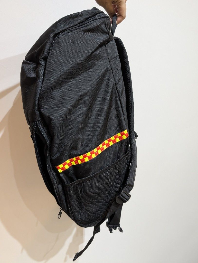 Black Backpack (Category: Backpacks) located in Singapore. Submitted by _allmustgo_ (Listing ID 1429463021, Image 2). Description: - Black backpack - Brand: The Life Saving Force - Features reflective design - Durable material - Spacious interior.