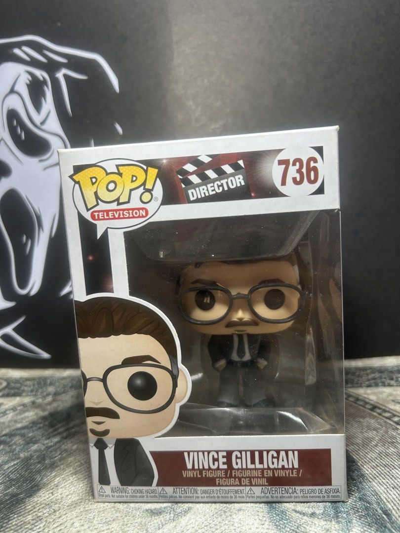 Breaking bad director (Category: Designer & Blind Box Toys) located in Pozorrubio. Submitted by scream_funko (Listing ID 1429415400, Image 1). Description: Funko pop-Vince Gilligan Vaulted Box condition 8.5/10.