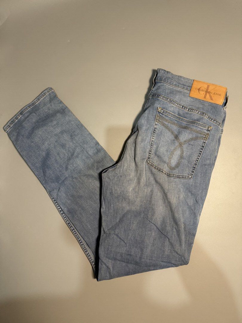 Calvin Klein Jeans Light Wash Denim (Category: Jeans) located in Sipalay. Submitted by collidethrift (Listing ID 1429436048, Image 2). Description: PTPA FOR SALE❗️❗️❗️ Calvin Klein Jeans Size 36 Length 41 Leg opening 7.5 Good as new condition Stretchable No issue 🏷️750+ship 📍Location Neg Occ 📦Ship via JNT EXPRESS 📩📩📩.