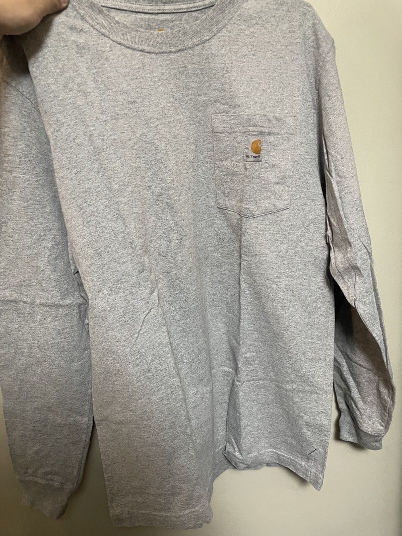 Carhartt Long Sleeve Pocket Tee - Gray (Category: Tshirts & Polo Shirts ) located in Del Monte. Submitted by aleckpo (Listing ID 1429492720, Image 1). Description: .