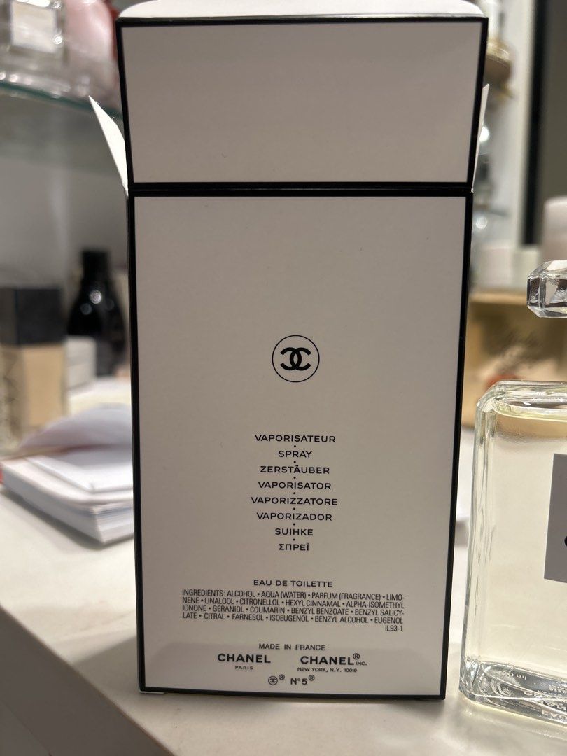 Chanel No. 5 L'Eau Eau de Toilette (Category: Fragrance & Deodorants) located in Quezon City. Submitted by declutterwithanjc (Listing ID 1429468932, Image 3). Description: Never opened; bought September 2025.