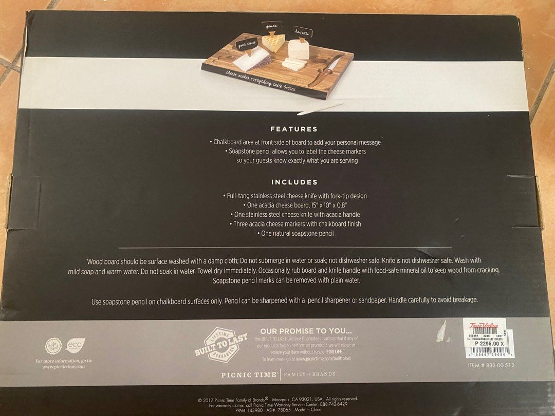 Charcuterie Board (Category: Other Kitchenware & Tableware) located in Manila. Submitted by brandedclothes (Listing ID 1429466617, Image 2). Description: ORIGINAL .