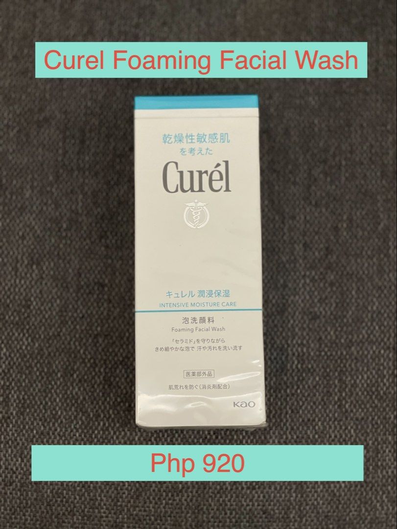 Curel Foaming Facial Wash (Category: Face Care) located in Makati City. Submitted by riz.gspr (Listing ID 1429423384, Image 1). Description: - Curel Foaming Facial Wash - Specifically for sensitive skin - Gently cleanses - Protects ceramide - From Kao - Price: Php 920.