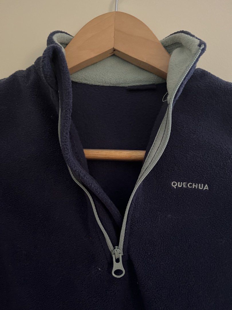 Decathlon Kids Half-Zip Fleece Jacket (Category: Babies & Kids Fashion) located in Quezon City. Submitted by reviverevolution (Listing ID 1429463755, Image 3). Description: - Decathlon Kids Half-Zip Fleece Jacket - Color: Navy blue - Fits 2-3 years old - Measurements: Pit to pit 13 inches; length 16.5 inches - Payment Methods: GCash / BPI / BDO - Delivery via LBC / J&T pick-up / Lalamove pick-up. Delivery fee and pick-up booking c/o buyer. - All 