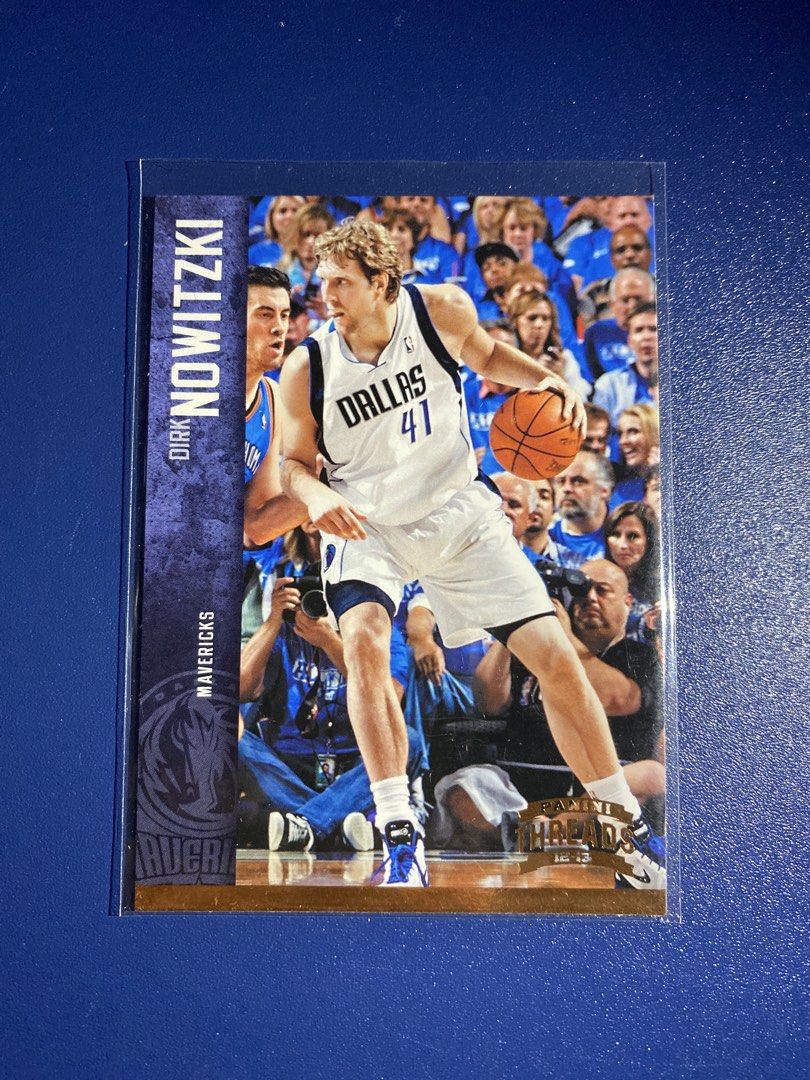 Dirk Nowitzki 2012-13 Panini Threads Trading Card (Category: Raw Singles) located in Batangas. Submitted by hobbysyo (Listing ID 1429428110, Image 1). Description: MOP Gcash,Bpi Addl SF 60 Lzn/MM 80 Vismin.