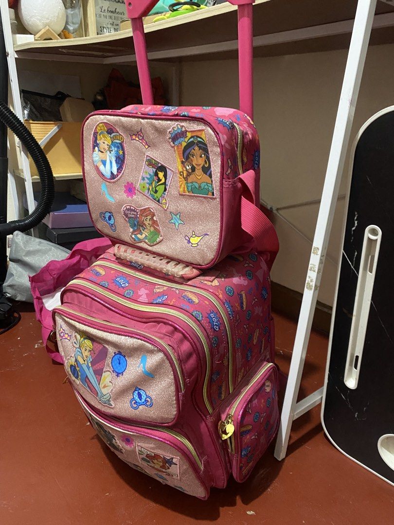 Disney Princess School Bag (Category: Strollers) located in Binan City. Submitted by lagunaxpreloved (Listing ID 1429499959, Image 3). Description: Need wash lang po :) no major issues .