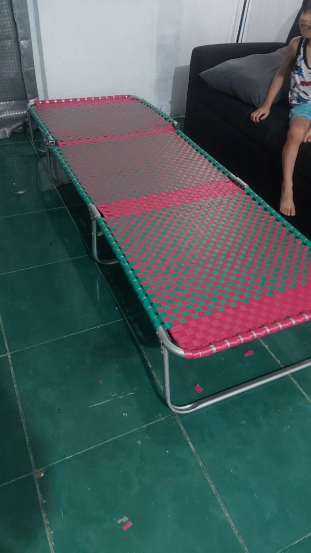 Folding Bed with Recline (Category: Bed Frames & Mattresses) located in Quezon City. Submitted by michaelangelomendoza0209 (Listing ID 1429338801, Image 2). Description: recline bed for sale refurbished 1200 plus shipping fee made with sala-sala kaya matibay also available folding bed ordinary 980 plus lalamove fee .