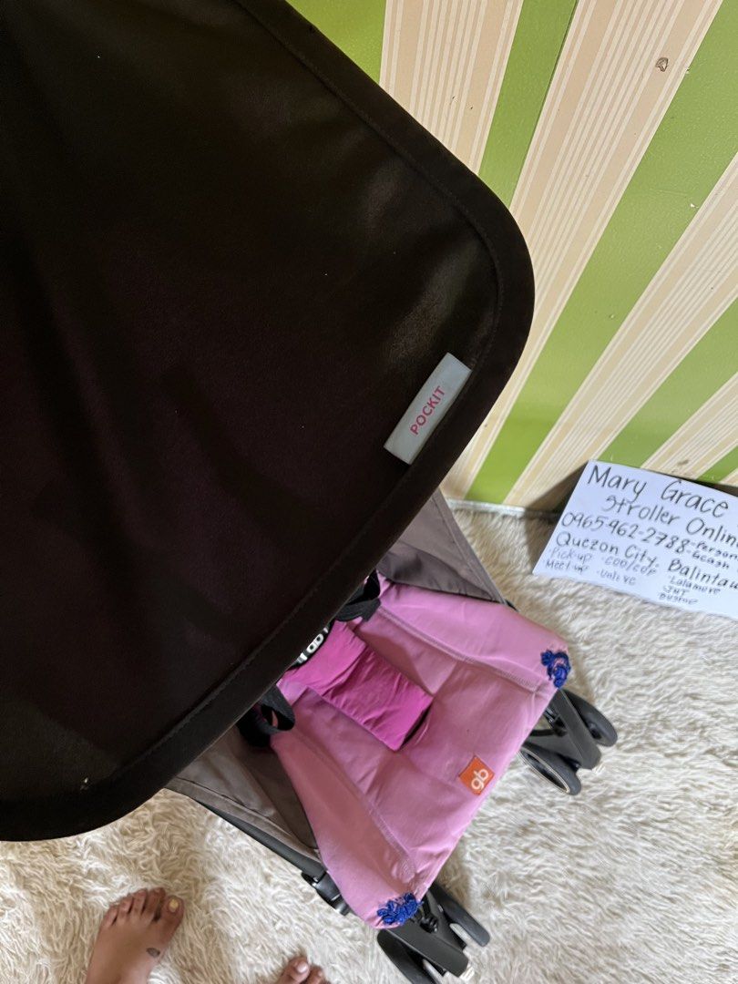GB Pockit Stroller compact fold (Category: Strollers) located in Manila. Submitted by gracediola_18 (Listing ID 1429428505, Image 2). Description: signs of use cod or pick up qc balintawak .