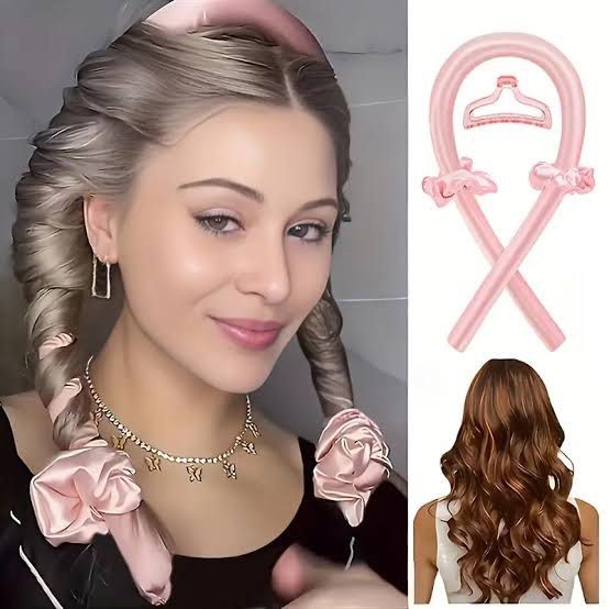 Heatless Curling Rod + Hair Rollers (Category: Hair) located in Valenzuela. Submitted by jam0816 (Listing ID 1429498021, Image 2). Description: 👩🏻‍🦱 BUNDLE!! Bought them for ₱171, selling for ₱130.