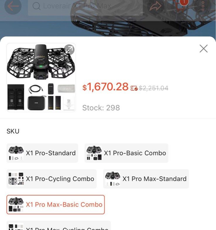 Hover Pro Max (Category: Drones) located in Singapore. Submitted by chapbalangs (Listing ID 1429502417, Image 3). Description: Hover Pro Max (Full battery set) - AI enabled drone with many modes such as ‘follow me’ , ‘birds eye’. optimal for beginners to intermediate drone flyers! - Retail Price from Hover website $1680 - Open to nego / Used a few times only ( letting go this as spare set) Bundle box comes with: - Charging hub - Spare battery x2 