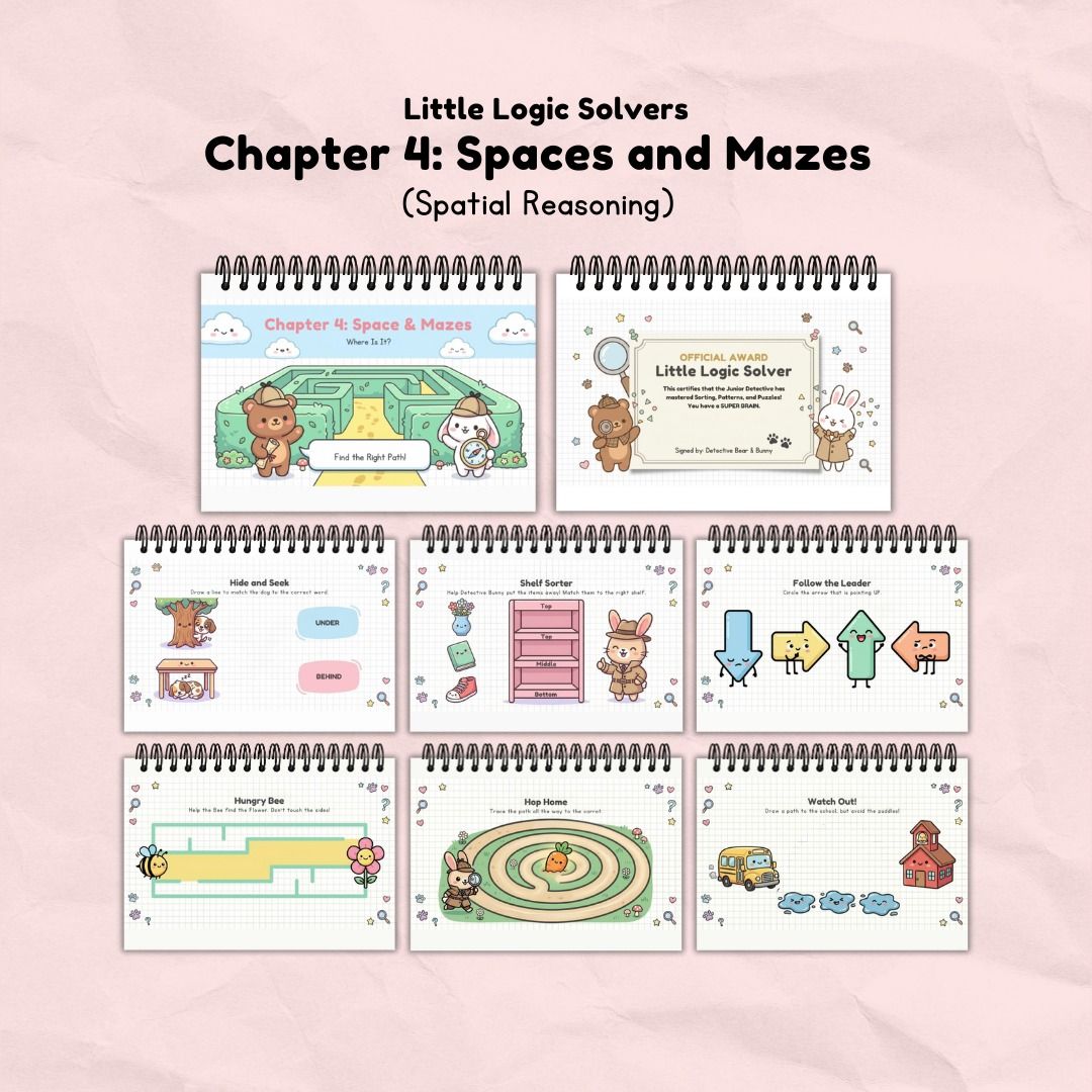 Little Logic Solvers | Kids Thinking Skills Workbook Bundle PDF | Printable Brain Activities (Category: Children's Books) located in Cebu City. Submitted by vminkook95 (Listing ID 1429417704, Image 3). Description: Little Logic Solvers 🧩✨ Boost your child’s thinking skills through fun and engaging activities. Little Logic Solvers is a printable workbook designed to help kids develop logical thinking, problem-solving skills, and focus through int