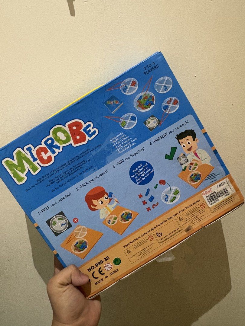 microbe (Category: Toys & Games) located in Quezon City. Submitted by warmstar.e3f91c (Listing ID 1429340246, Image 3). Description: - Microbe educational game - For ages 3-7 - Includes game components and challenge cards - Fun and educational.