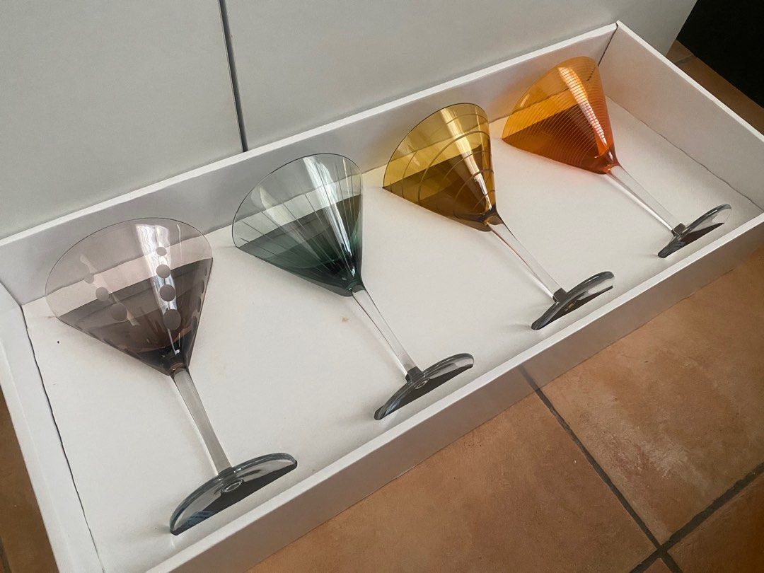 MIKASA RARE COLORED LARGE CRYSTAL MARTINI GLASSES (Category: Other Kitchenware & Tableware) located in Manila. Submitted by brandedclothes (Listing ID 1429467910, Image 3). Description: Mikasa Crystal Rare Colored martini glasses Set of 4.