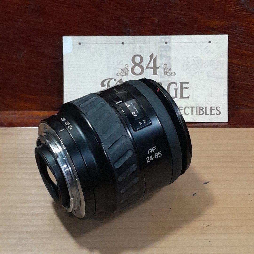 Minolta AF Zoom 24-85mm Lens (Category: Cameras) located in Las Pinas. Submitted by 84vintage (Listing ID 1429363615, Image 1). Description: Minolta AF Zoom 24-85mm lens. Actual photos posted. Please examine them carefully as they are part of the description. --📌 MUST READ Before Dealing with us 📌-- ⚠️Price is posted. No lowballs please. ⚠️Vintage items are only sold As Is Where Is. If you want new items without any flaws, you can buy at the ma