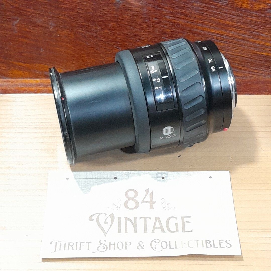 Minolta AF Zoom 24-85mm Lens (Category: Cameras) located in Las Pinas. Submitted by 84vintage (Listing ID 1429363615, Image 2). Description: Minolta AF Zoom 24-85mm lens. Actual photos posted. Please examine them carefully as they are part of the description. --📌 MUST READ Before Dealing with us 📌-- ⚠️Price is posted. No lowballs please. ⚠️Vintage items are only sold As Is Where Is. If you want new items without any flaws, you can buy at the ma