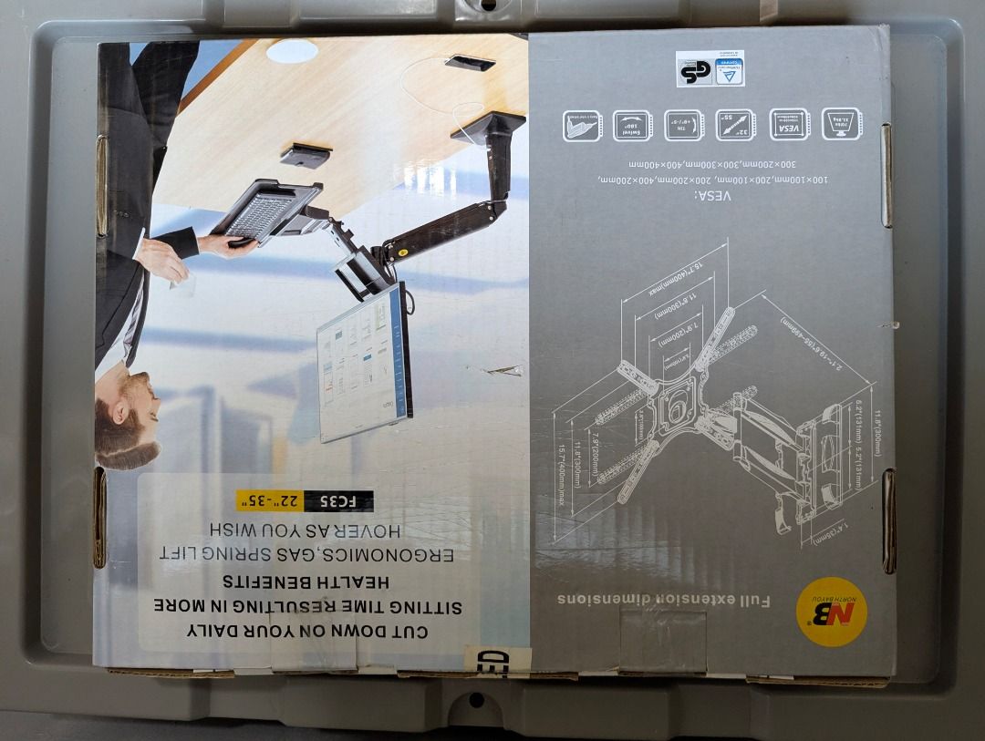 NB Full Motion Cantilever Mount P4 (Category: TV Parts & Accessories) located in San Fernando. Submitted by jit.things28 (Listing ID 1429394962, Image 2). Description: - Model: P4 - Fits: Most 32"-47" flat panel LED/LCD TVs. - This low-profile design can hold a flat panel TV close to the wall, only protruding by 55.1mm (2.17”). Quick installation and relocation make it convenient to move your TV to a different position, saving significantly on ti